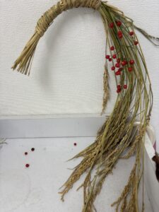 出来上がったお正月飾り